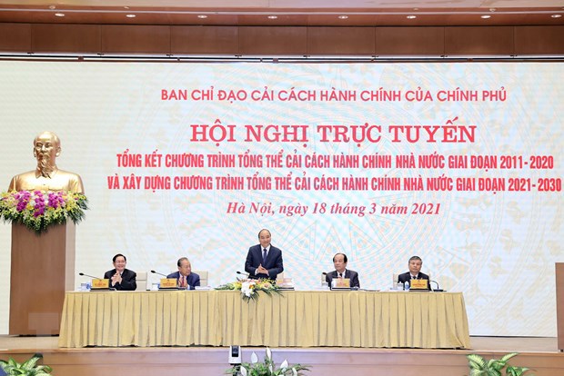 Thủ tướng Chính phủ Nguyễn Xuân Phúc chủ trì Hội nghị. Nguồn: chinhphu.vn
