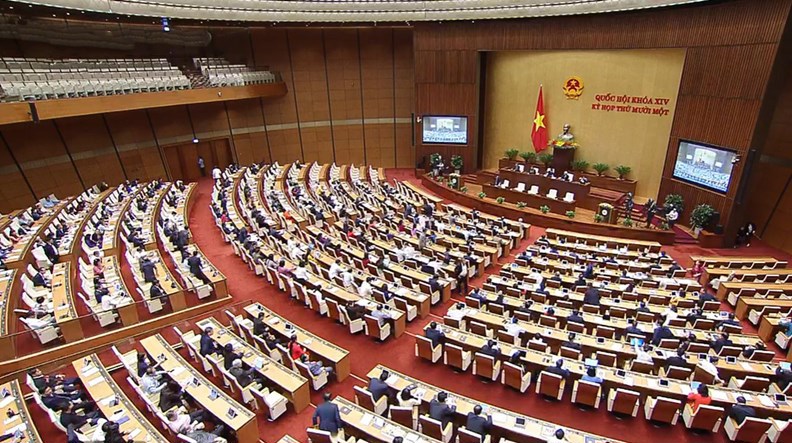Toàn cảnh phiên bế mạc kỳ họp thứ 11, Quốc hội khóa XIV. Nguồn: baochinhphu.vn