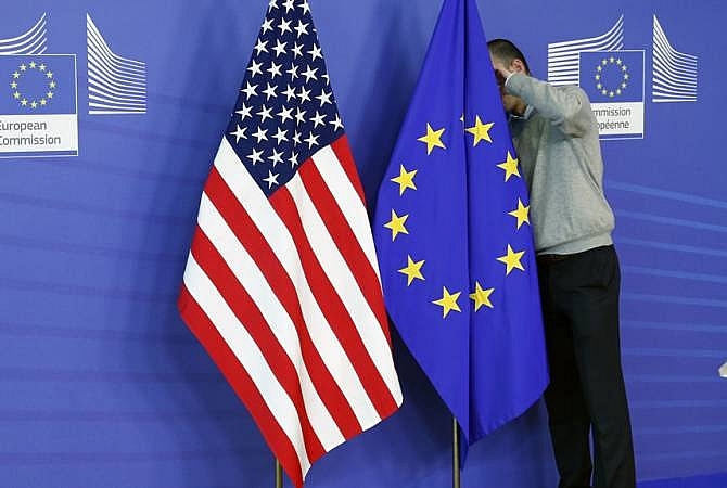 EU hiện có mối quan hệ thương mại căng thẳng với Washington. Nguồn: Internet