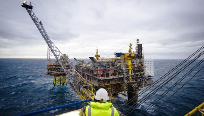 Một giàn khoan dầu khí ngoài khơi của Na Uy. Nguồn: Bloomberg/CNBC.