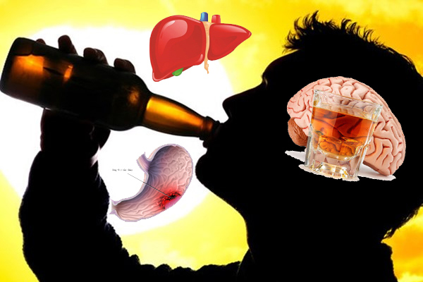 Rượu, bia là nguyên nhân gây ra hơn 230 bệnh tật và tình trạng thương tích. Nguồn: Interrnet
