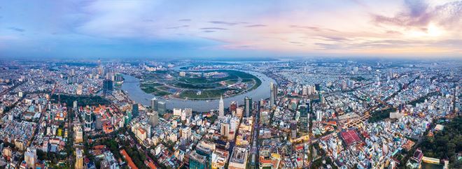 TP.HCM, thị trường địa ốc lớn nhất Việt Nam đang thu hút ngày càng nhiều sự quan tâm của các nhà đầu tư ngoại. Nguồn: Shutterstock.