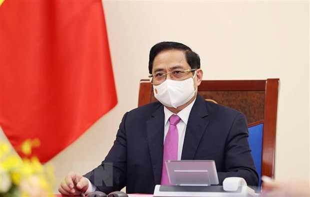 Thủ tướng Chính phủ Phạm Minh Chính tại Hội nghị Tương lai châu Á theo hình thức trực tuyến. Nguồn: baochinhphu.vn
