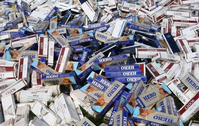 Thu giữ 1.490 bao thuốc lá ngoại, có nguồn gốc nước ngoài vô chủ