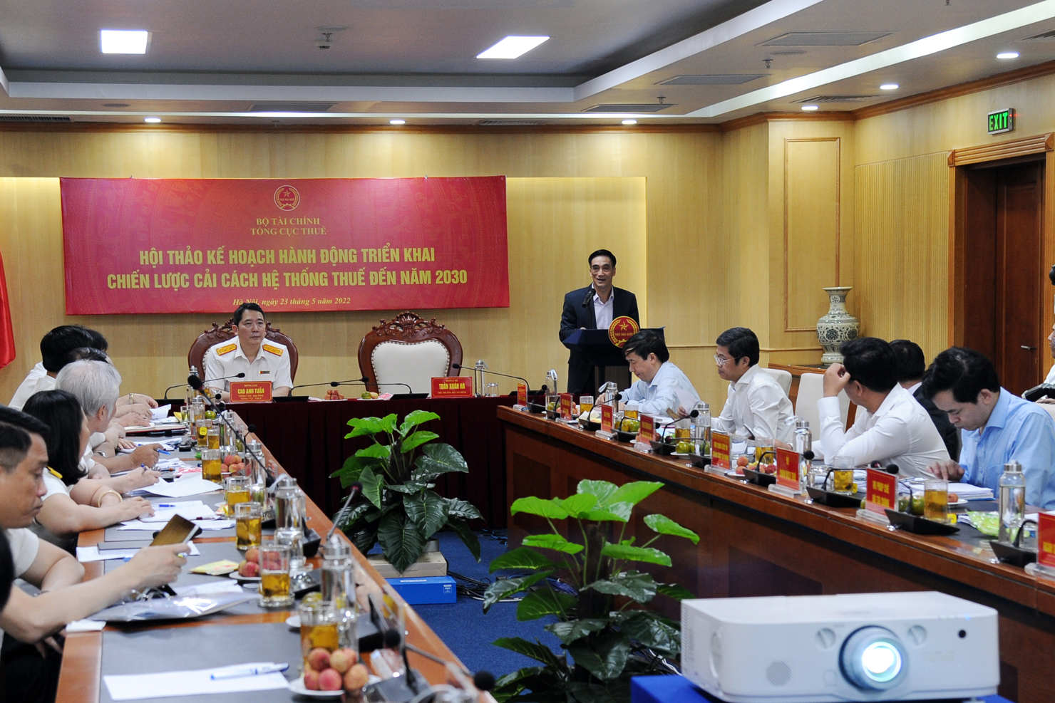 Thứ trưởng Bộ Tài chính Trần Xuân Hà phát biểu chỉ đạo tại Hội thảo "Kế hoạch hành động triển khai Chiến lược cải cách hệ thống thuế đến năm 2030".