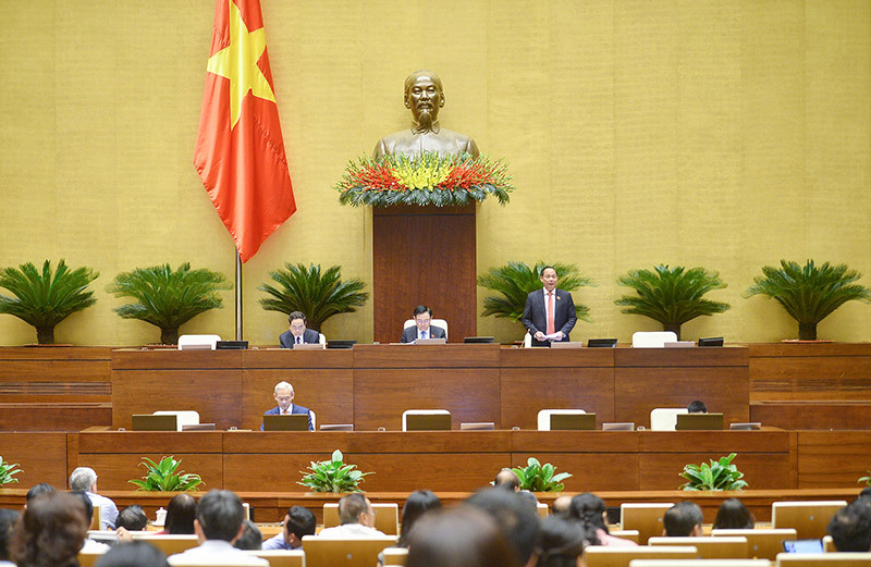 Phó Chủ tịch Quốc hội Trần Quang Phương phát biểu kết luận nội dung thảo luận cho ý kiến về Phê chuẩn quyết toán NSNN năm 2020 và công tác thực hành tiết kiệm, chống lãng phí năm 2021.