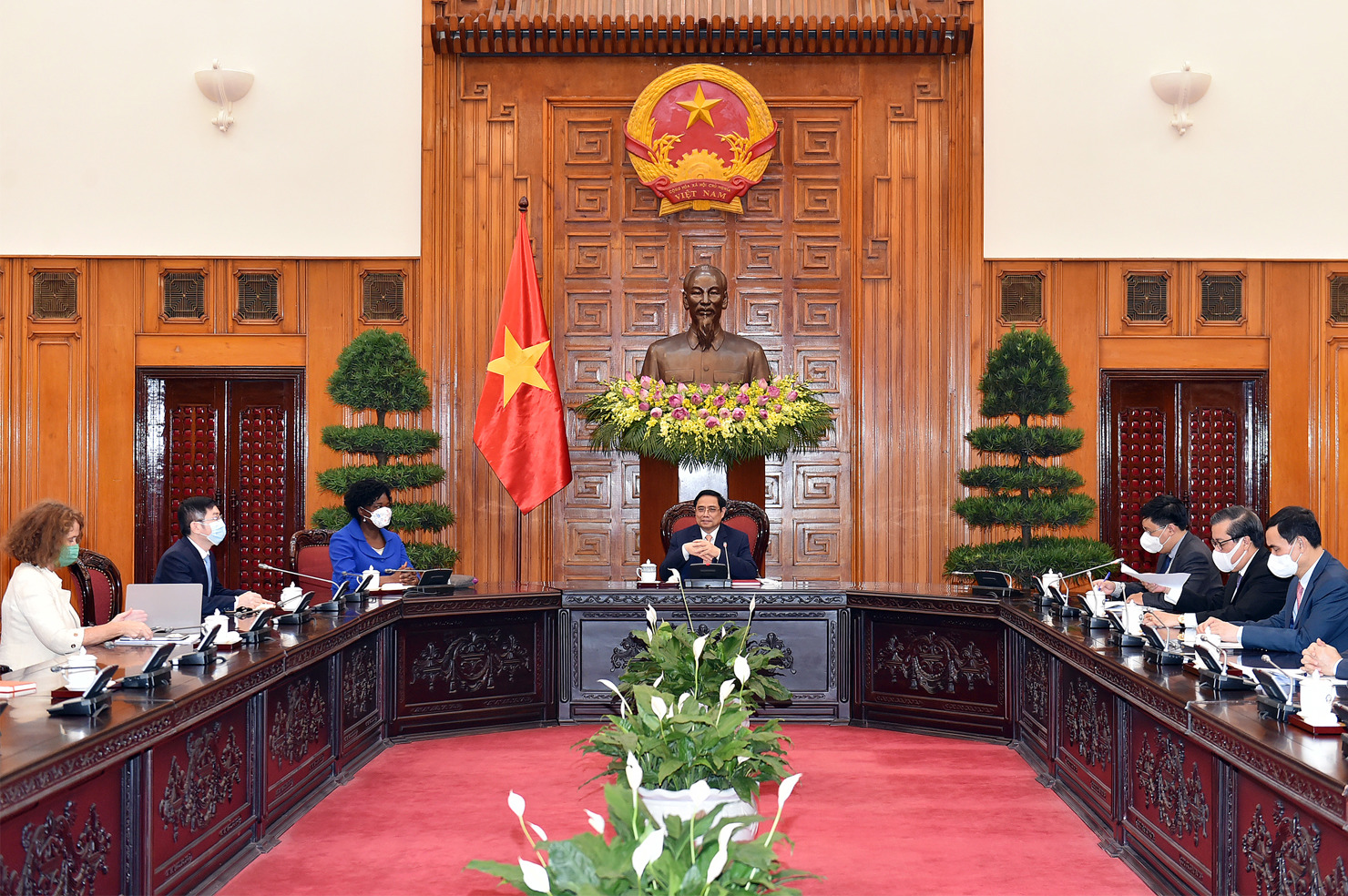 Chiều ngày 28/6, Thủ tướng Phạm Minh Chính đã tiếp bà Victoria Kwakwa, Phó Chủ tịch WB, đang có chuyến thăm và làm việc tại Việt Nam. Nguồn: chinhphu.vn