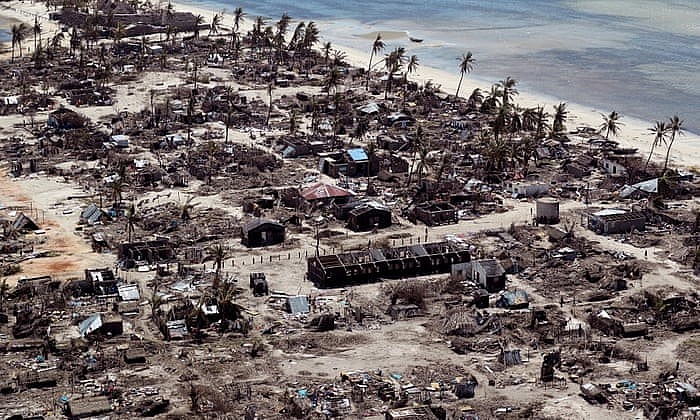 Khung cảnh tàn phá tại Mozambique sau bão Kenneth hồi tháng 5. Nguồn: Reuters.