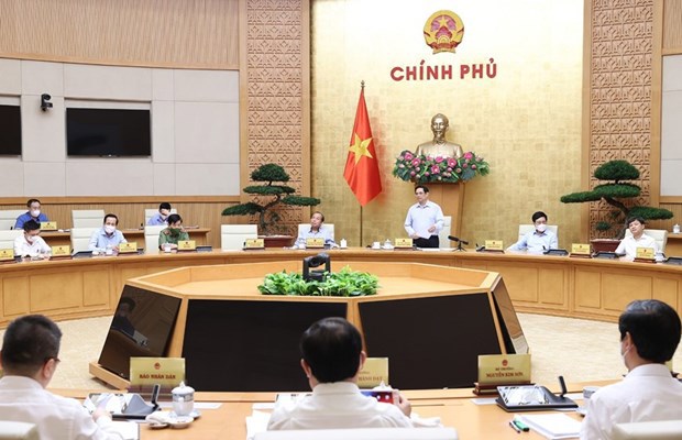 Phiên họp Chính phủ chuyên đề về phòng, chống dịch COVID-19. Nguồn: chinhphu.vn