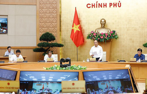 Thủ tướng Nguyễn Xuân Phúc chủ trì cuộc họp. Nguồn: chinhphu.vn