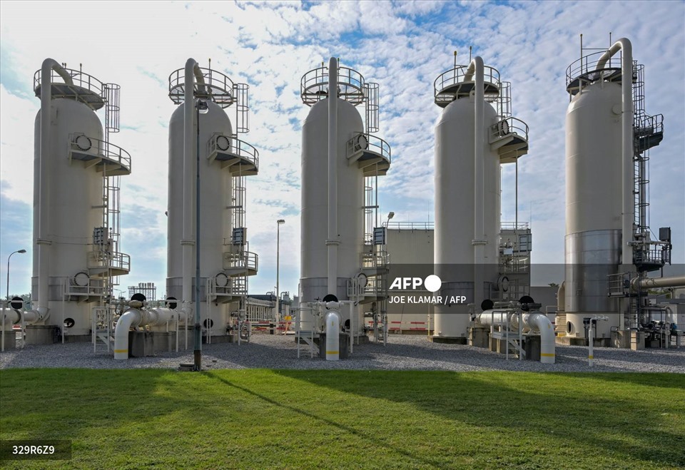 Cơ sở lưu trữ khí đốt lớn nhất Châu Âu đặt tại Áo đang có nguy cơ trống rỗng. Ảnh: AFP