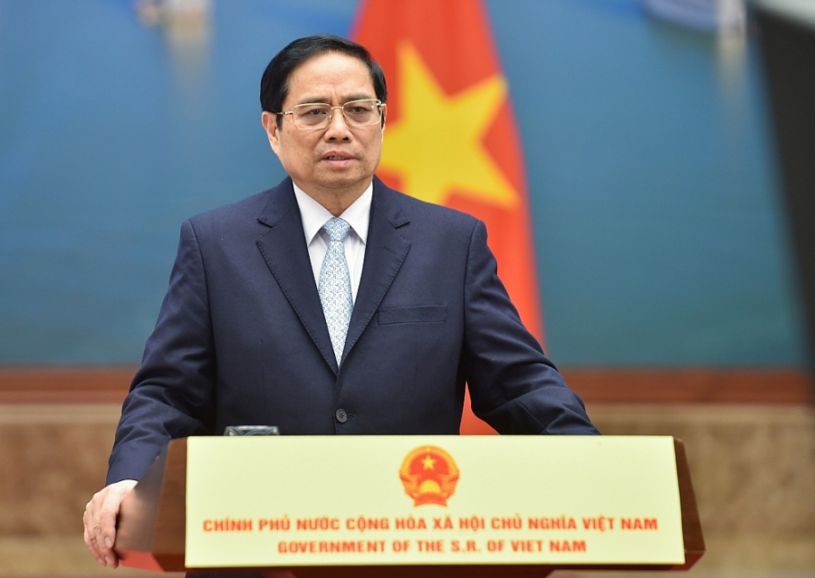 Thủ tướng Phạm Minh Chính khẳng định, Việt Nam nhận thức rõ tầm quan trọng của việc chuyển đổi cơ cấu nguồn năng lượng theo hướng nâng cao tỷ trọng năng lượng tái tạo. Nguồn: chinhphu.vn