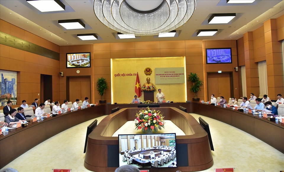 Đảng đoàn Quốc hội và Ban Cán sự Đảng Chính phủ tổ chức Hội nghị chuẩn bị Kỳ họp thứ 2, Quốc hội khóa XV.