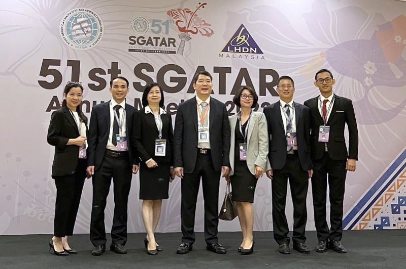 Tổng cục trưởng Cao Anh Tuấn và các thành viên Đoàn công tác Tổng cục Thuế Việt Nam tham gia Hội nghị thường niên SGATAR lần thứ 51 tại Malaysia.