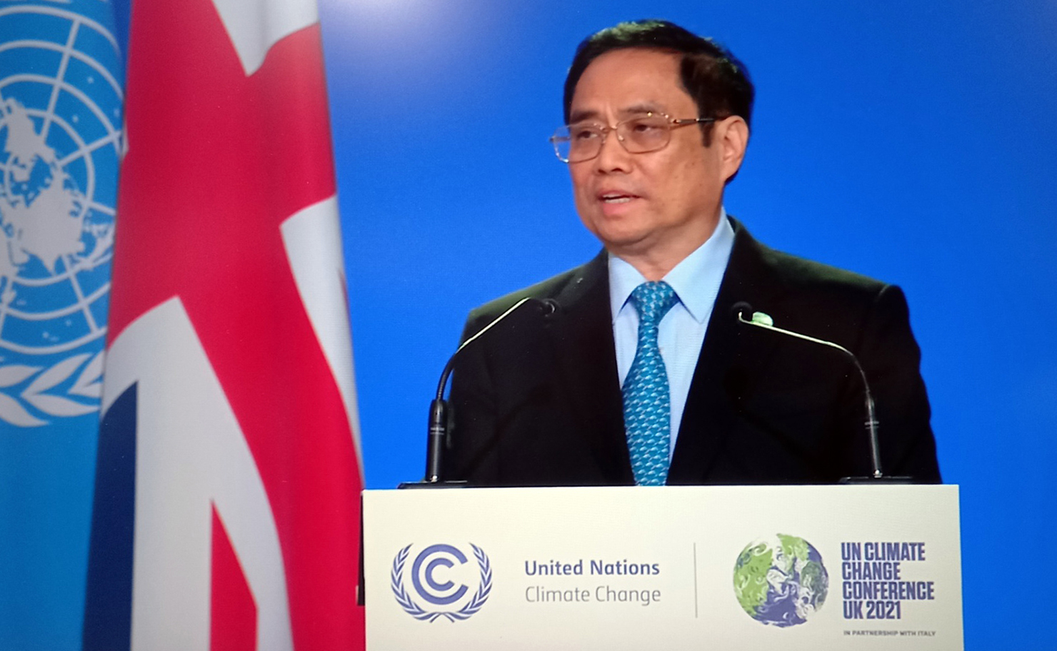 Thủ tướng khẳng định thực hiện các biện pháp mạnh mẽ để đạt mức phát thải ròng bằng 0 vào năm 2050. Nguồn: chinhphu.vn