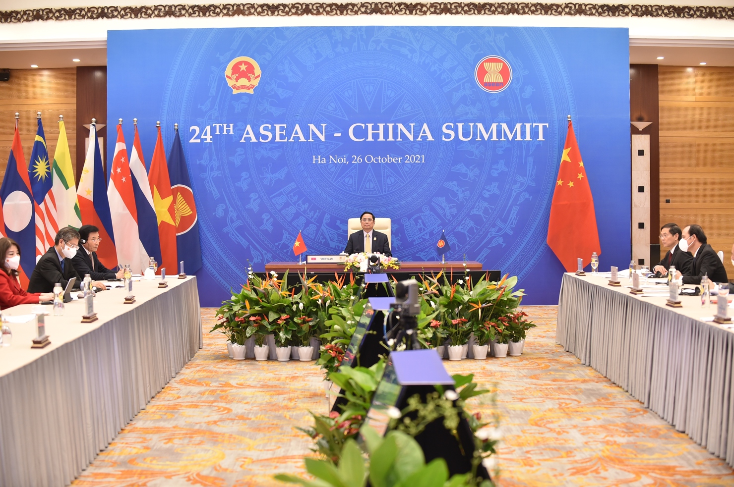 Thủ tướng Chính phủ Phạm Minh Chính dẫn đầu đoàn đại biểu Việt Nam dự Hội nghị Cấp cao ASEAN-Trung Quốc lần thứ 24, ngày 26/10 vừa qua.