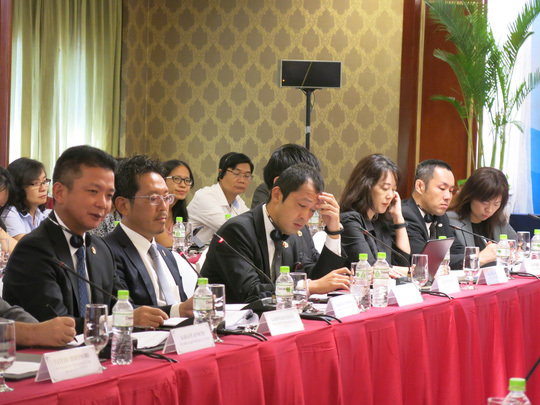 Các doanh nghiệp Nhật tham gia hội nghị bàn tròn với lãnh đạo TP. Hồ Chí Minh. Nguồn: nld.vn