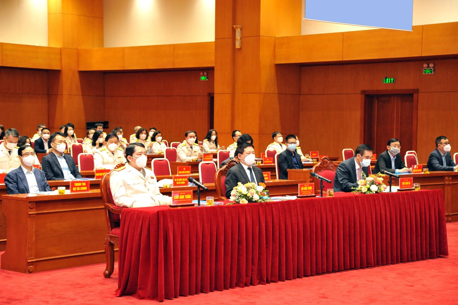 Các đại biểu tham dự Hội nghị tại điểm cầu Tổng cục Thuế