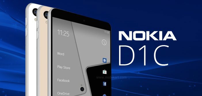 Ảnh render Nokia D1C: Snapdragon 430 SoC, 3GB RAM và chạy Android 7.0. Ảnh minh họa. Nguồn: Internet.