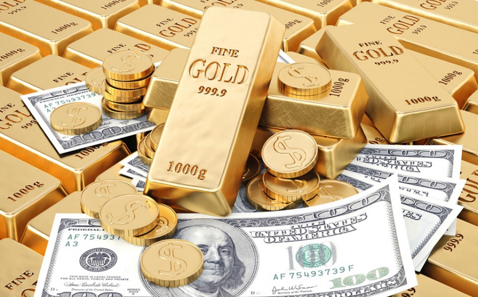 Giá vàng đi xuống trong phiên sáng 11/9, giữa lúc đồng USD phục hồi và qua đó “ghìm cương” bất cứ nỗ lực tăng giá nào của kim loại quý này. (Nguồn: EconomicCalendar