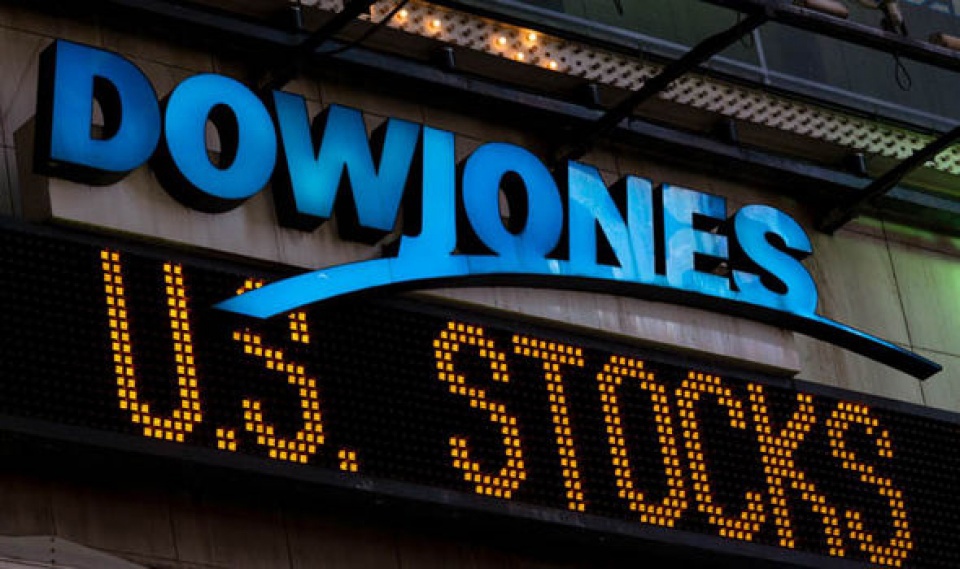Chỉ số Dow Jones xác lập “đỉnh” mới. Nguồn: internet