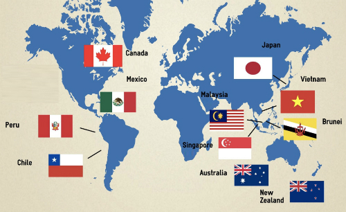 Ngày 11/11/2017, 11 nước thành viên đã thống nhất đổi tên Hiệp định TPP thành CPTPP - tức Hiệp định Đối tác toàn diện và tiến bộ xuyên Thái Bình Dương. Nguồn: Internet