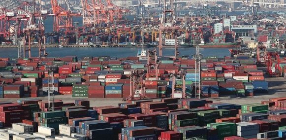 Kim ngạch xuất khẩu năm 2017 tăng kỷ lụckể từ khi thực hiện thống kê giao dịch thương mại hồi năm 1956. (Nguồn: yonhap)