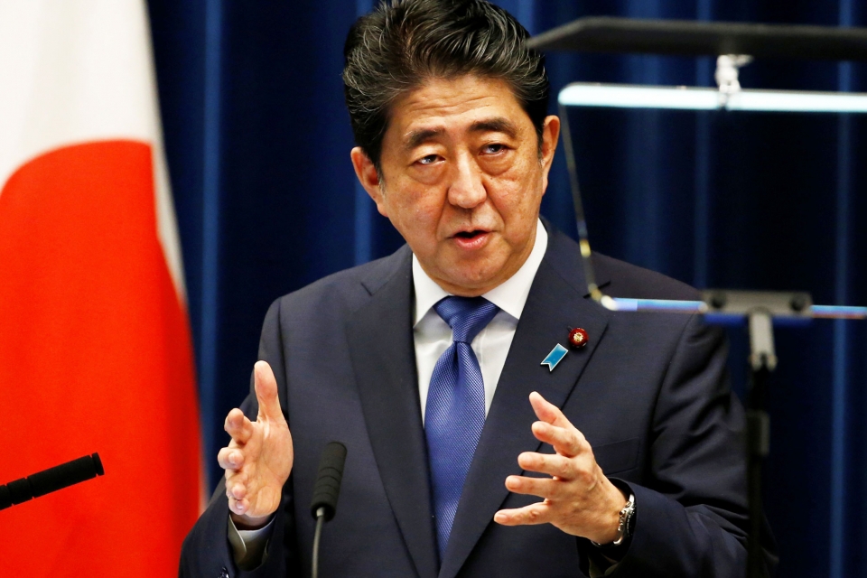 Thủ tướng Nhật Bản Shinzo Abe. Nguồn: Reutes