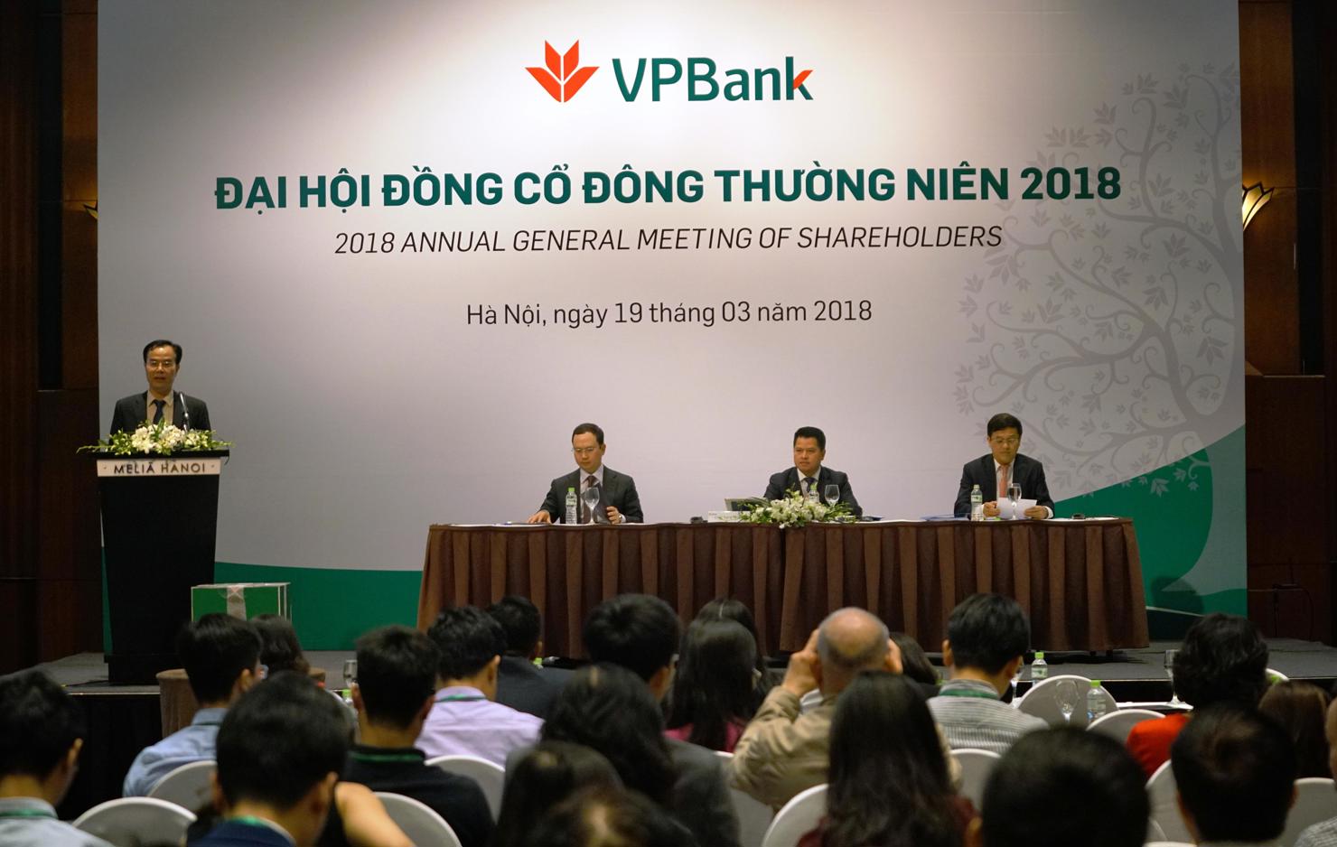 Đại hội cổ đông VPbank năm 2018.