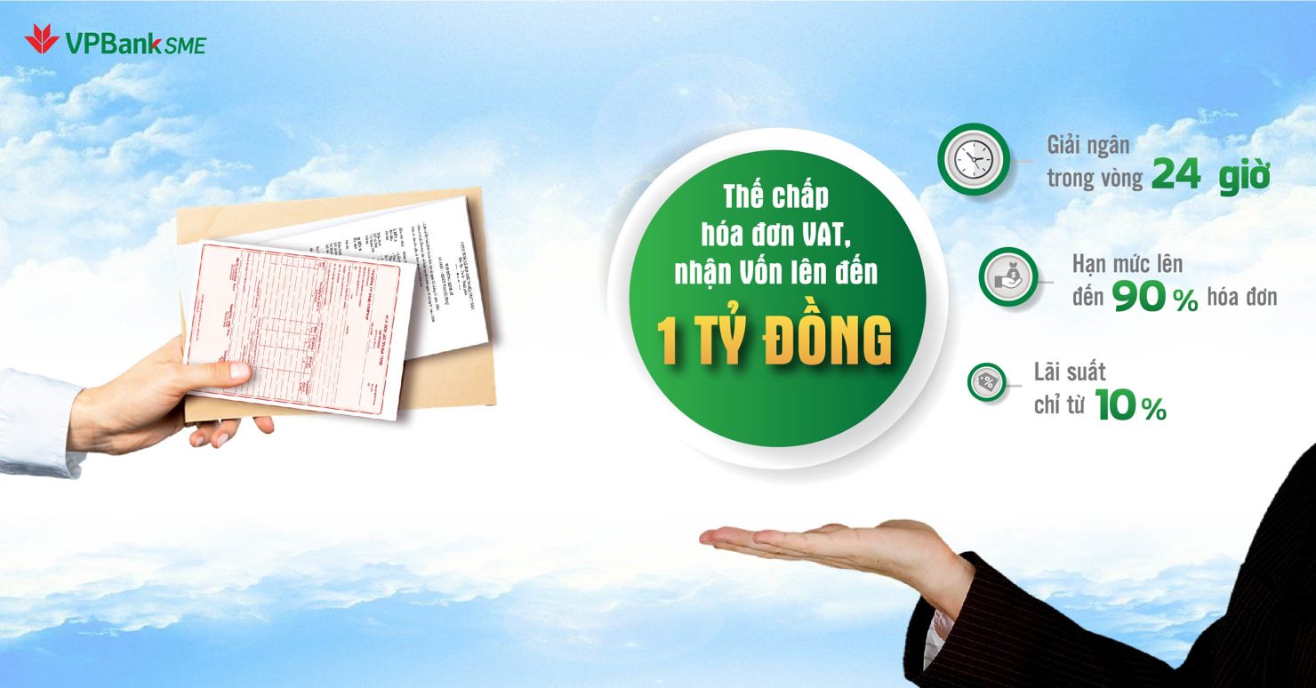 Ngân hàng TMCP Việt Nam Thịnh Vượng (VPBank) vừa cho ra mắt sản phẩm tài chính sáng tạo "Tài trợ hóa đơn VAT" dành cho khách hàng. 
