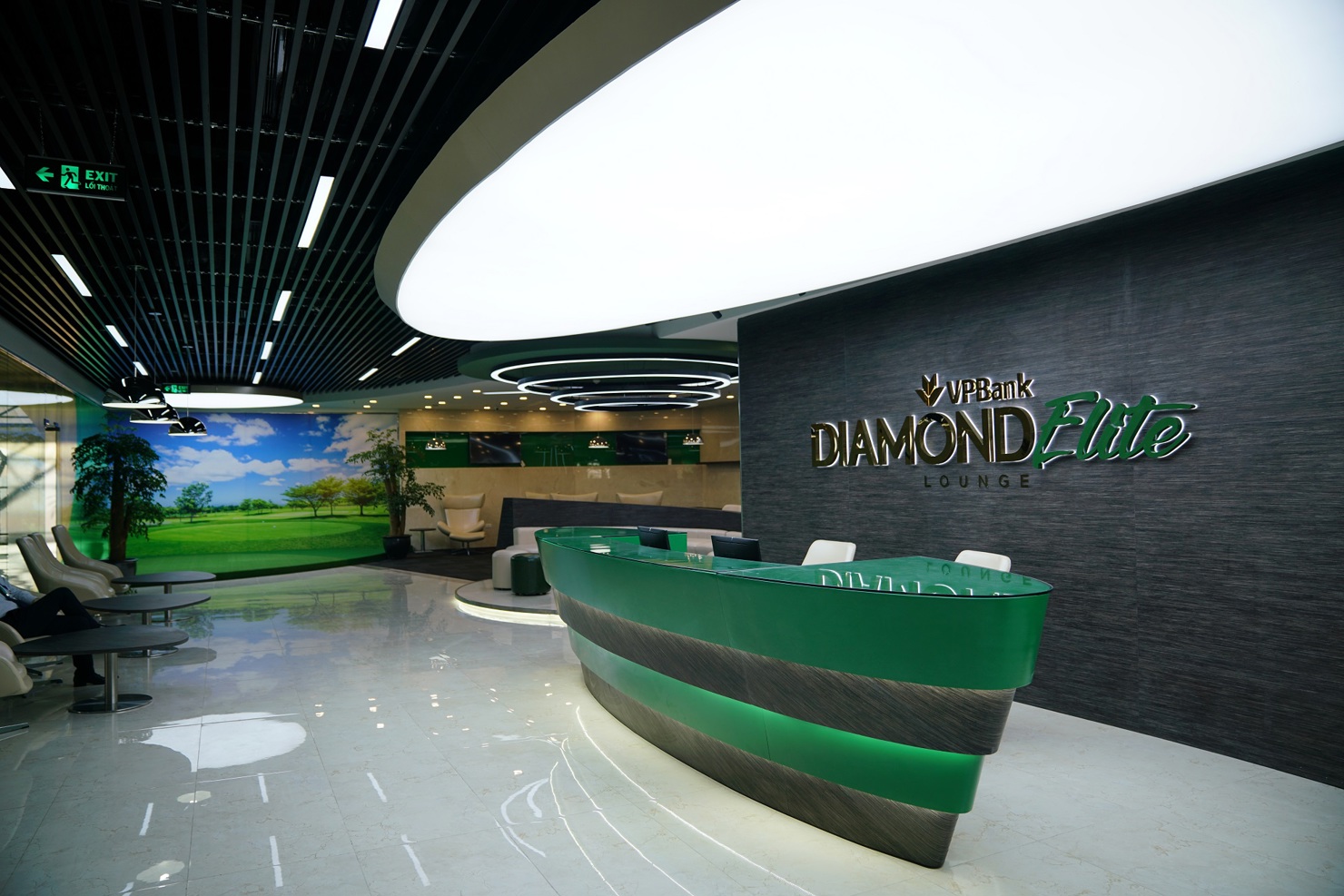 Phòng chờ VPBank Diamond Elite tại sân bay. 