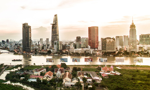 Thị trường bất động sản TP. Hồ Chí Minh đang là điểm nóng hút môi giới bất động sản thương hiệu nước ngoài. Ảnh: Lucas Nguyễn