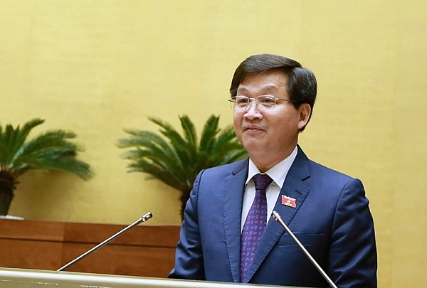 Tổng Thanh tra Chính phủ Lê Minh Khái phát biểu tại Quốc hội. Nguồn: congthuong.vn