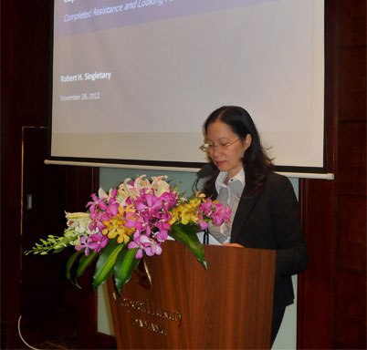 Bà Nguyễn Thị Liên Hoa, Phó Chủ tịch UBCKNN phát biểu khai mạc Hội nghị 