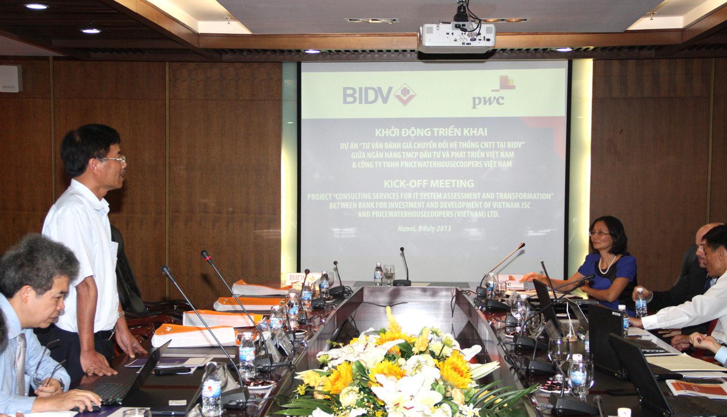 Toàn cảnh Lễ khởi động triển khai Dự án “Tư vấn đánh giá chuyển đổi hệ thống công nghệ thông tin tại BIDV”