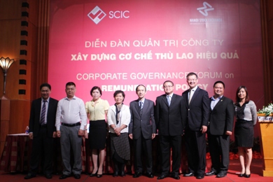 Diễn đàn nằm trong khổ hợp tác giữa SCIC và HNX. Nguồn: mof.gov.vn