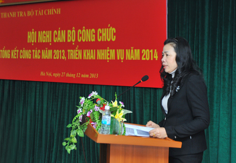  Thứ trưởng Vũ Thị Mai phát biểu chỉ đạo hội nghị. Nguồn: mof.gov.vn