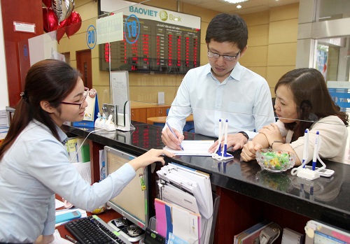 Hoạt động giao dịch tại Hội sở BAOVIET Bank. Nguồn: baovietbank.vn