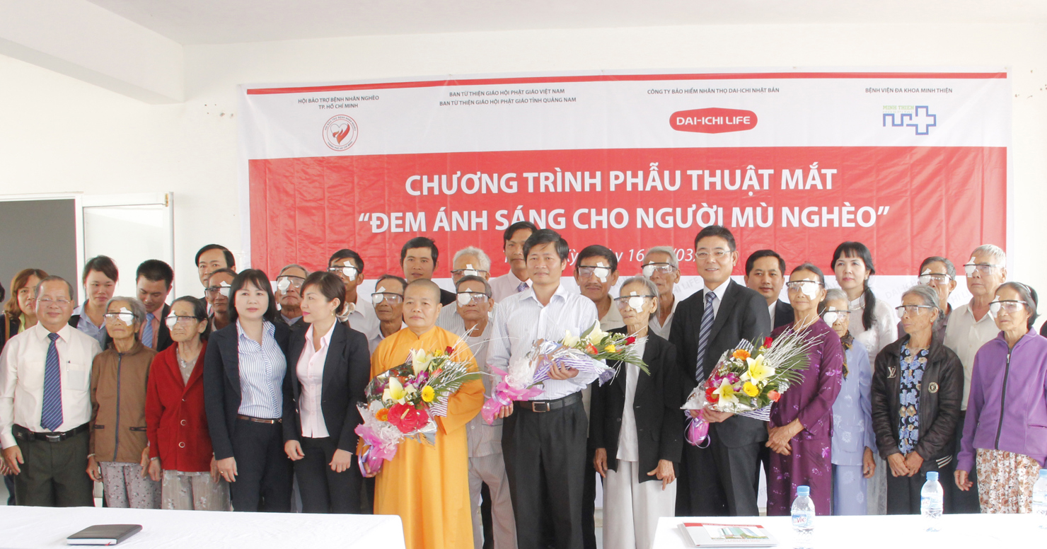 Sau 6 năm, Dai-ichi Life Nhật Bản đã mang lại ánh sáng cho hơn 3.000 bệnh nhân nghèo tại Việt Nam. Nguồn: dai-ichi-life.com.vn