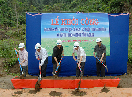 Lễ khởi công xây dựng Di tích lịch sử “Phja Tắc”. Nguồn: mof.gov.vn