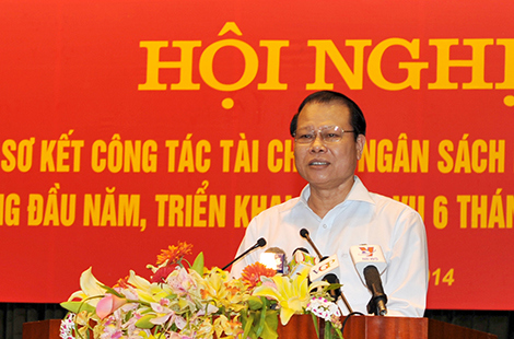 Phó Thủ tướng Vũ Văn Ninh phát biểu chỉ đạo tại hội nghị. Nguồn: mof.gov.vn