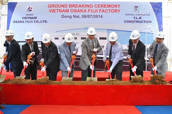 Công ty TNHH Osaka Fuji Việt Nam đã khởi công xây dựng nhà máy tại Khu công nghiệp Nhơn Trạch 3 (Đồng Nai). Nguồn: FinancePlus.vn