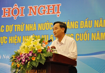 Thứ trưởng Bộ Tài chính Nguyễn Hữu Chí phát biểu chỉ đạo tại hội nghị. Nguồn: mof.gov.vn