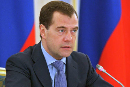 Thủ tướng Nga Dmitry Medvedev đánh giá cao triển vọng hợp tác Nga - Việt trong lĩnh vực khoa học và công nghệ cao. Nguồn: Internet