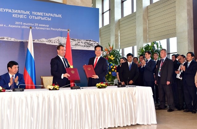 Hiệp định thương mại tự do (FTA) giữa Việt Nam và Liên minh Kinh tế Á-Âu đã chính thức được ký kết. Nguồn: Internet