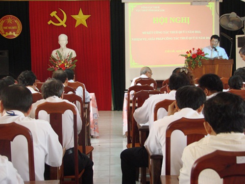 Hội nghị sơ kết công tác thuế tỉnh Đắk Lắk quý I/2013