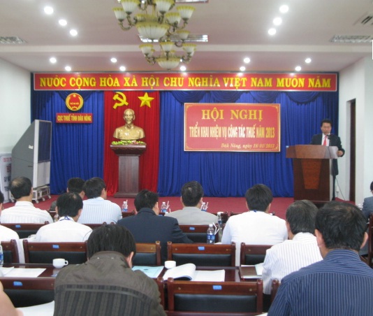 Cục thuế Đắk Nông triển khai công tác thuế năm 2013. Nguồn: daknong.gdt.gov.vn