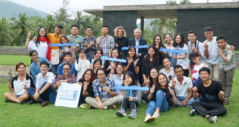 Thanh niên Việt Nam sẽ là lực lượng nòng cốt trong việc bảo vệ môi trường và ứng phó với biến đổi khí hậu. Ảnh: UNDP Việt Nam/Youth4Climate.