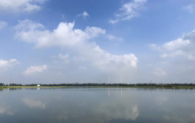 Hồ thải xỉ của Công ty Cổ phần Nhiệt điện Hải Phòng.
