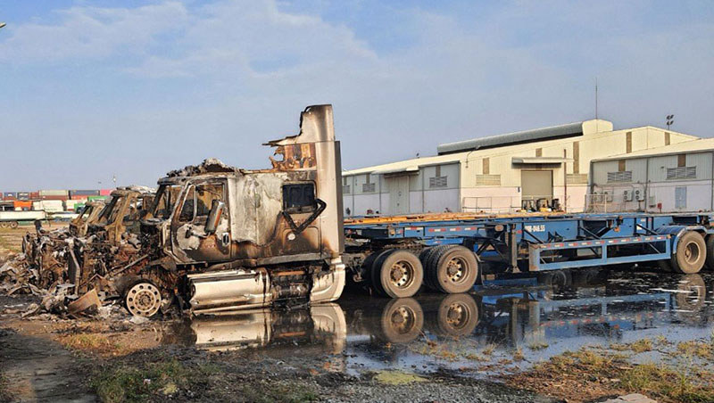 Xe của Công ty TNHH Thương mại và Kho vận Devyt bị cháy nổ đã được Bảo hiểm Agribank thực hiện chi trả bồi thường. Nguồn: Agribank.